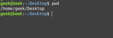 linux commands - pwd