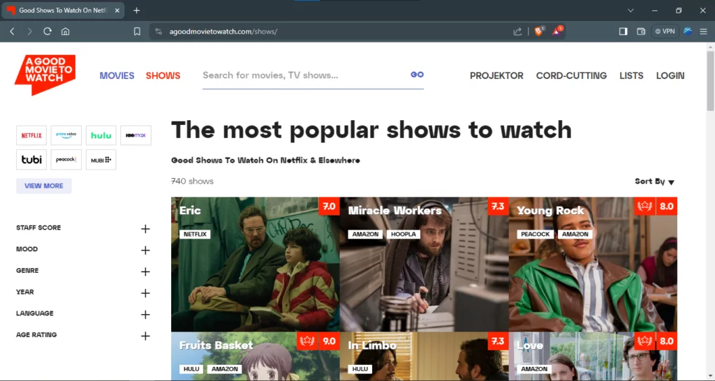agoodmovietowatch-interface