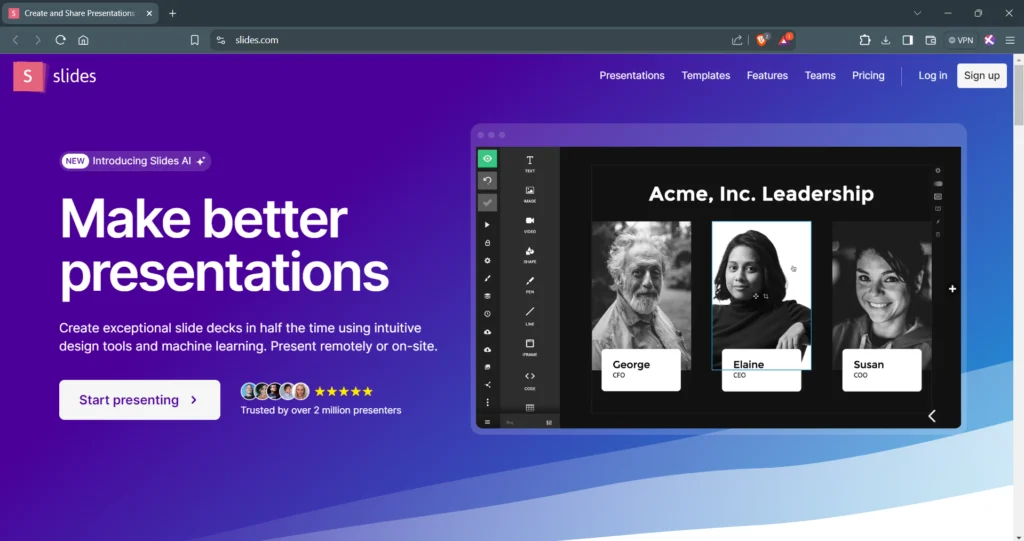 Slides - Online Presentation Tool