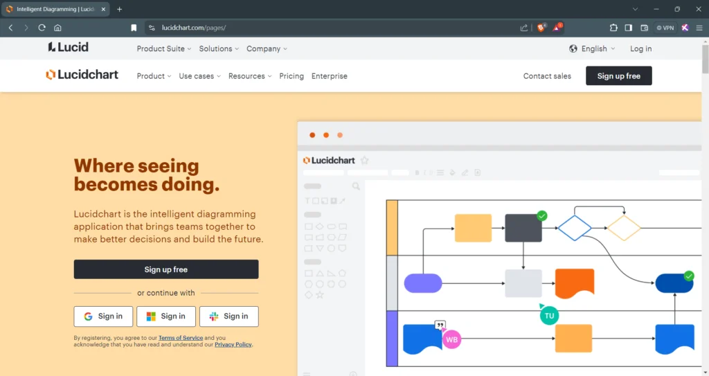 Lucidchart - online diagramming tool