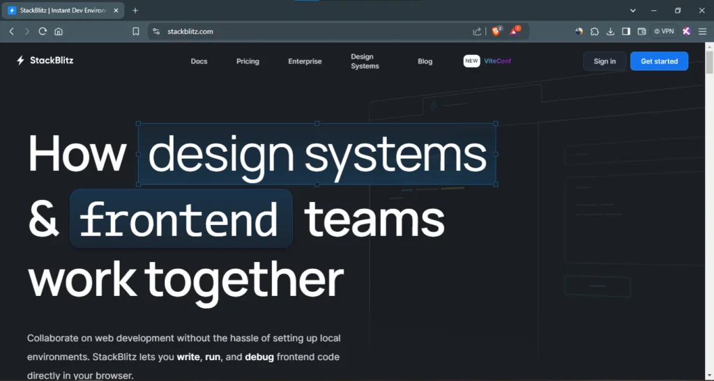 Stackblitz - Online Code Editor